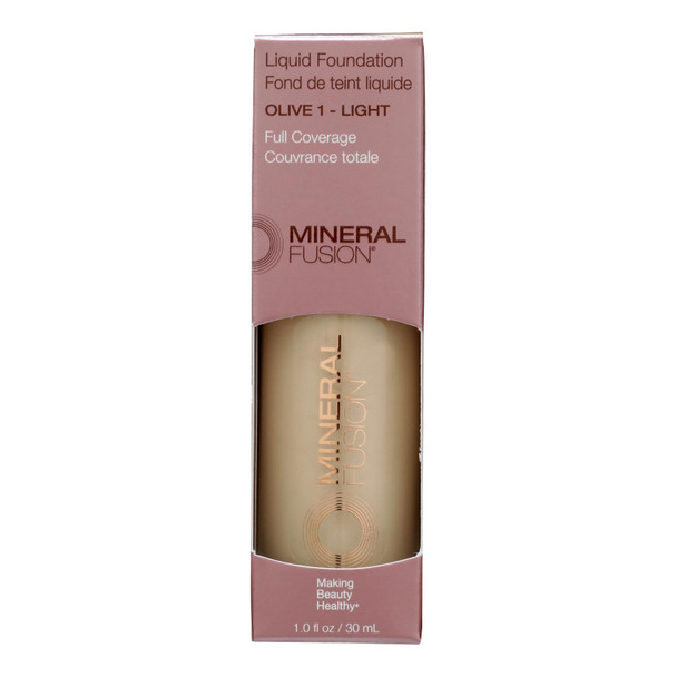 Mineral Fusion - Makeup Liquid Foundation Olive 1 - 1 Each-1 FZ