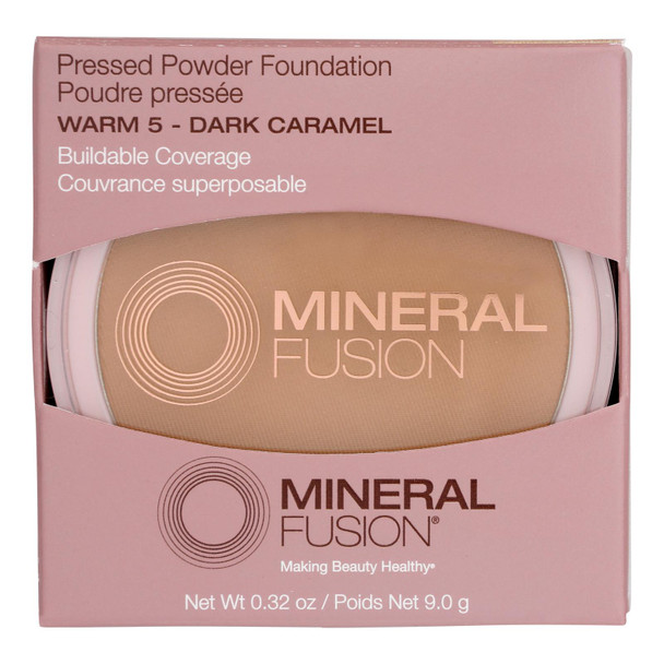 Mineral Fusion - Makeup Pressed Base Warm 5 - 1 Each-.32 OZ