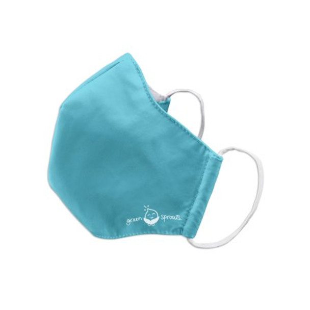 Green Sprouts - Face Mask Reusable Adult Medium Aqua - 1 Each-CT