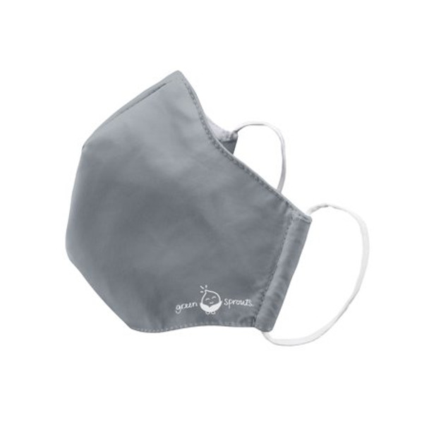 Green Sprouts - Face Mask Reusable Adult Large Gray - 1 Each-CT