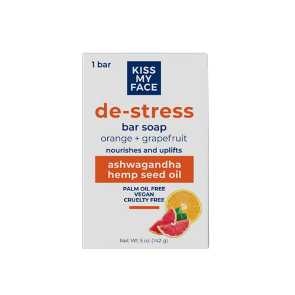 Kiss My Face - Bar Soap Destress Orange + Grapefruit - 1 Each-5 OZ