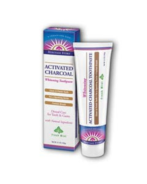 Heritage Store Activated Charcoal Toothpaste 5.1 oz.
