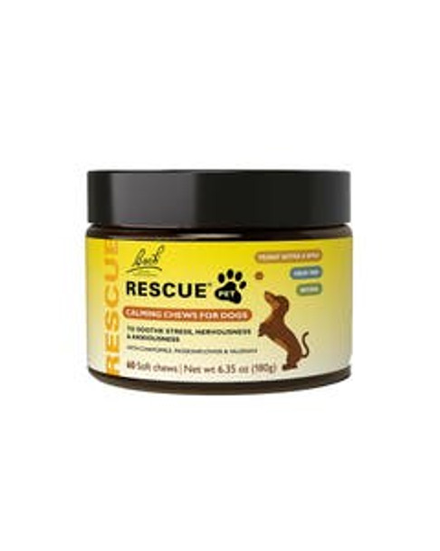 Bach Flower Remedies Peanut Butter & Apple Calming Chews for Dogs 60 count