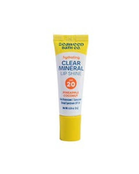 Seaweed Bath Co. Pineapple Coconut Hydrating Clear Mineral Lip Shine SPF 20 0.28 oz.