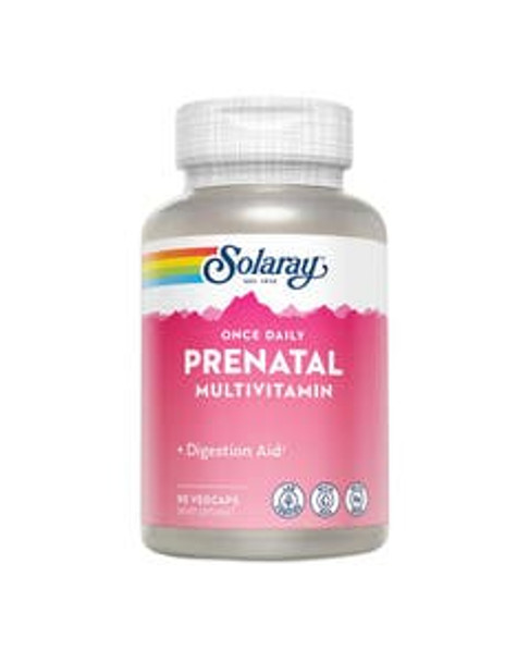 Solaray Women's Once Daily Prenatal Multivitamin 90 VegCaps