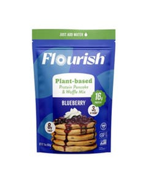 Flourish Plant-Based Blueberry Pancake Mix 16 oz.