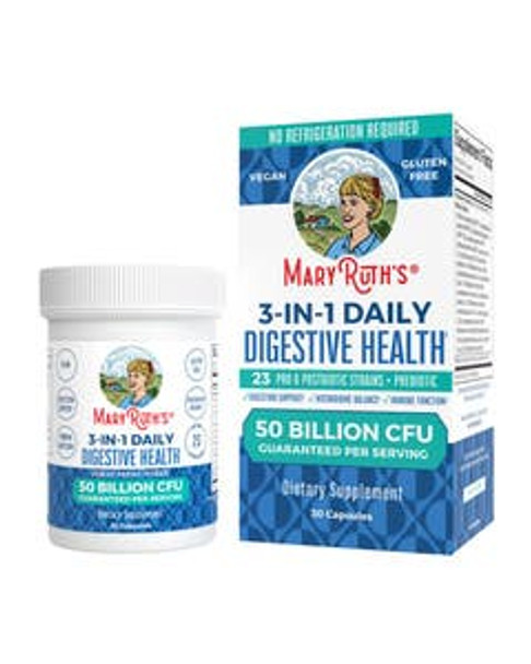 Mary Ruth's 3-in-1 Daily Digestive Health Capsules 30 count