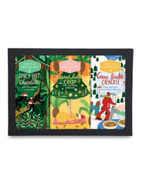 Seattle Chocolate Holiday Adventure Truffle Bar Trio 3 (2.5 oz.) bars Seattle Chocolate Holiday Adventure Truffle Bar Trio 3 (2.5 oz.) bars