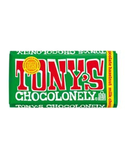 Tony's Chocolonely 32% Milk Hazelnut Chocolate Bar 6.35 oz.