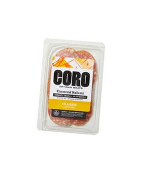 Coro Uncured Classic Salami Sliced Pack 3 oz. Coro Uncured Classic Salami Sliced Pack 3 oz.