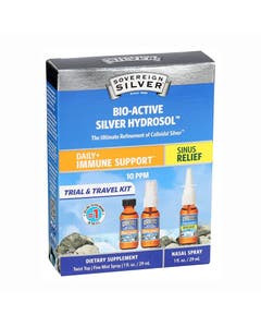 Sovereign Silver Bio-Active Silver Hydrosol Immune Support Travel Sinus Relief 3 piece set