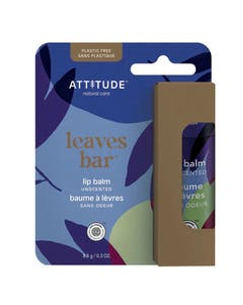 Attitude Leaves Bar Unscented Lip Balm 0.3 oz.