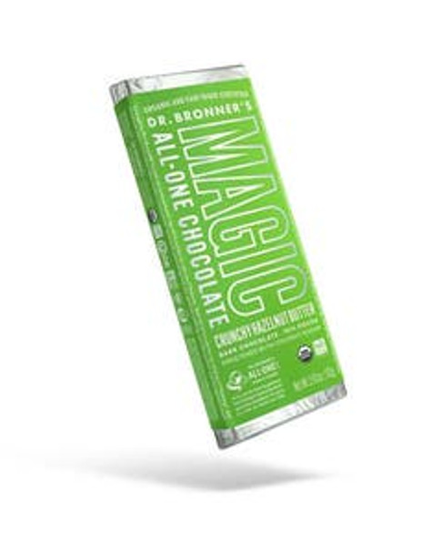 Dr. Bronner's Crunchy Hazelnut Butter Dark Chocolate Bar 2.96 oz.