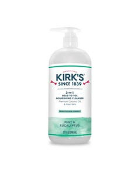 Kirk's Mint & Eucalyptus 3-in-1 Nourishing Cleanser 32 fl. oz.