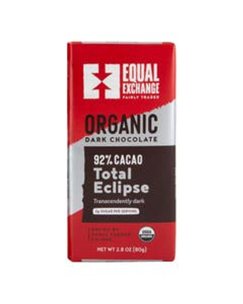 Equal Exchange Organic Dark Chocolate Total Eclipse 2.8 oz bar