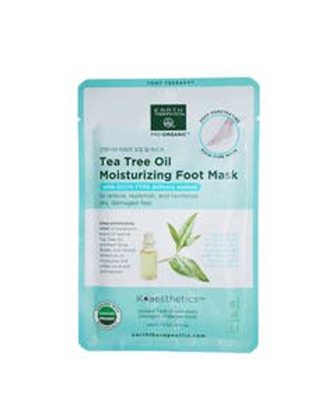 Earth Therapeutics Tea Tree Oil Moisturizing Foot Mask 1 pair