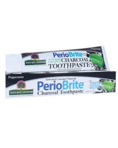 Nature's Answer Periobrite Activated Charcoal Peppermint Toothpaste 4 oz.