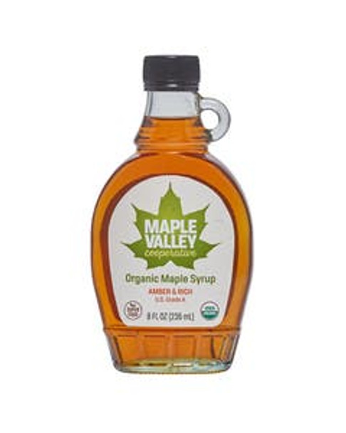 Maple Valley Cooperative Amber & Rich Organic Maple Syrup 8 fl. oz.