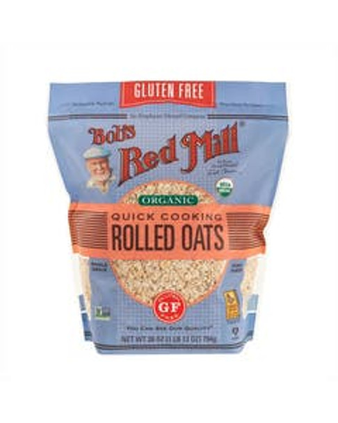 Bob's Red Mill Gluten-Free Organic Quick Rolled Oats 28 oz. resealable bag