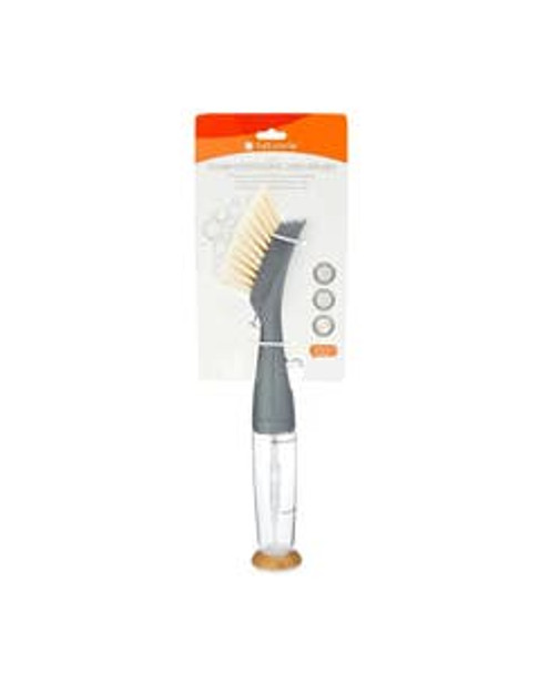 Full Circle Gray FOMO Foam Dispensing Dish Brush