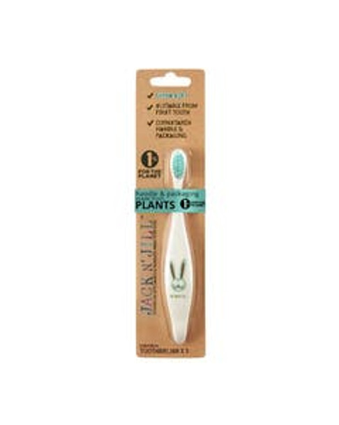 Jack N' Jill Kids Bunny Extra Soft Plastic-Free Toothbrush