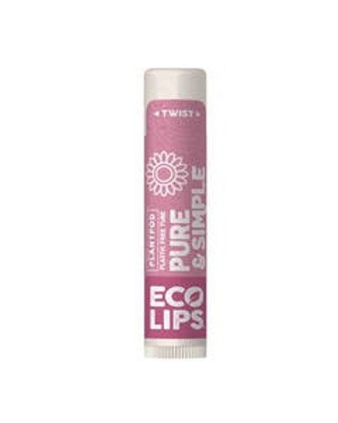 Eco Lips Raspberry Plant Pod Pure & Simple Lip Balm 0.15 oz.