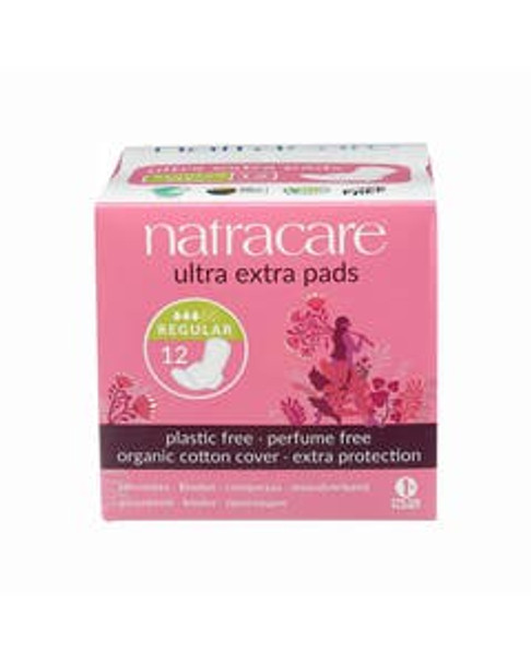 Natracare Ultra EXTRA Normal Panty Liners with Wings 12 count