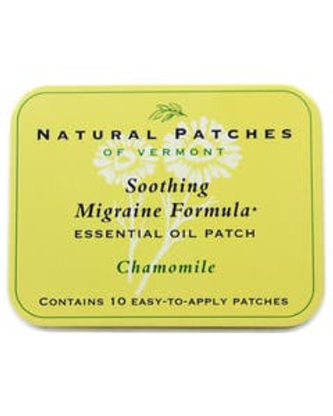 Natural Patches of Vermont Chamomile Soothing Migraine Formula Essential Oil Patch 10 count