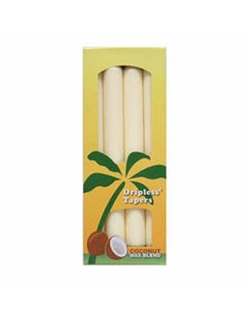 Aloha Bay Cream Unscented Taper Candles 9" 4-pack