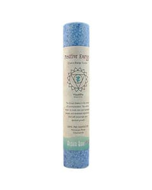 Aloha Bay Blue Positive Energy Chakra Energy Pillar Candle 8"