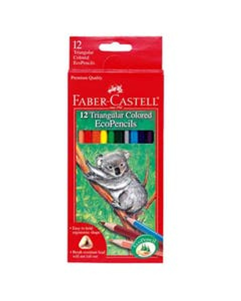 Faber Castell Triangular Colored EcoPencils 12 count
