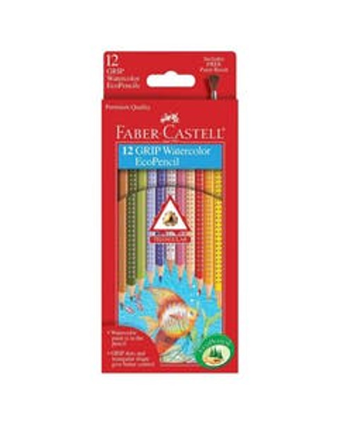 Faber Castell GRIP Triangular Water Color EcoPencils 12 count