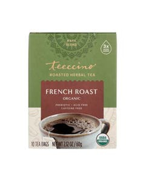 Teeccino French Roast Chicory Herbal Tea 10 tea bags