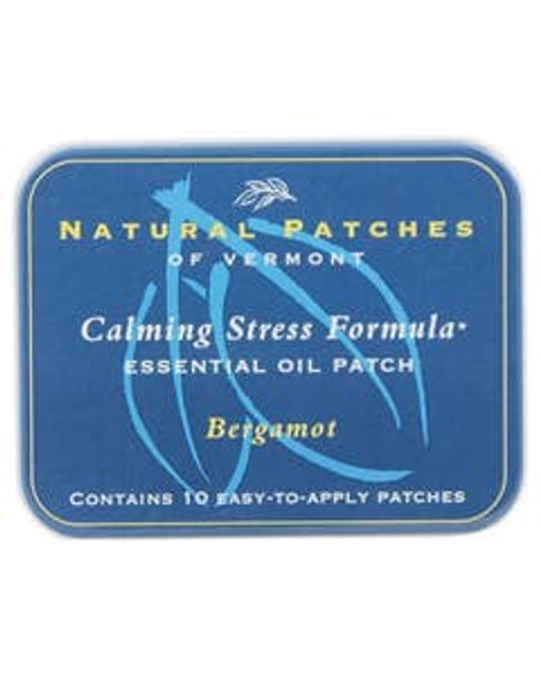 Natural Patches of Vermont Bergamot Calming Stress Relief Formula Essential Oil Patch 10 count