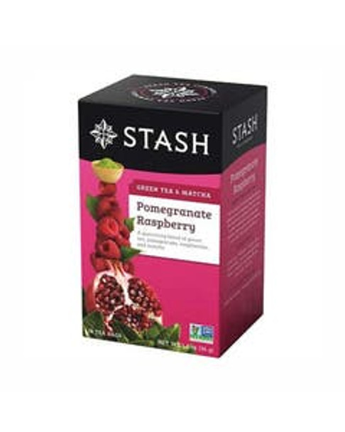 Stash Tea Pomegranate Raspberry Green with Matcha Tea Bags 18 tea bags