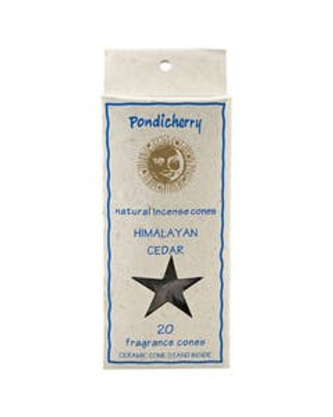 Pondicherry Natural Himalayan Cedar Incense Cones 20 count