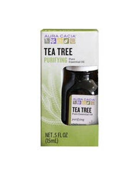 Aura Cacia Tea Tree Essential Oil, Boxed 0.5 fl. oz.