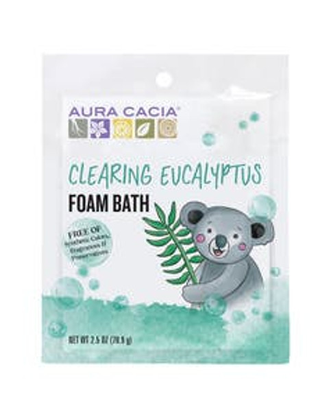 Aura Cacia Clearing Eucalyptus Kids Foam Bath 2.5 oz.