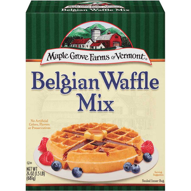 Maple Grove Farms - All Natural Belgian Waffle Mix - Case of 6 - 24 oz.