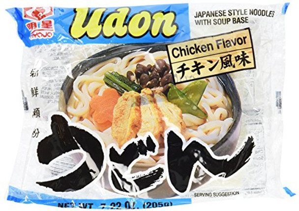 Myojo Japanese Style Udon Noodles - Chicken - Case of 30 - 7.22 oz.