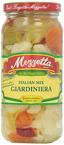Mezzetta Italian Mix Giardiniera - Case of 6 - 16 oz.