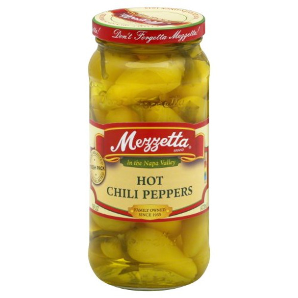 Mezzetta Hot Chili Peppers - Case of 6 - 16 oz.