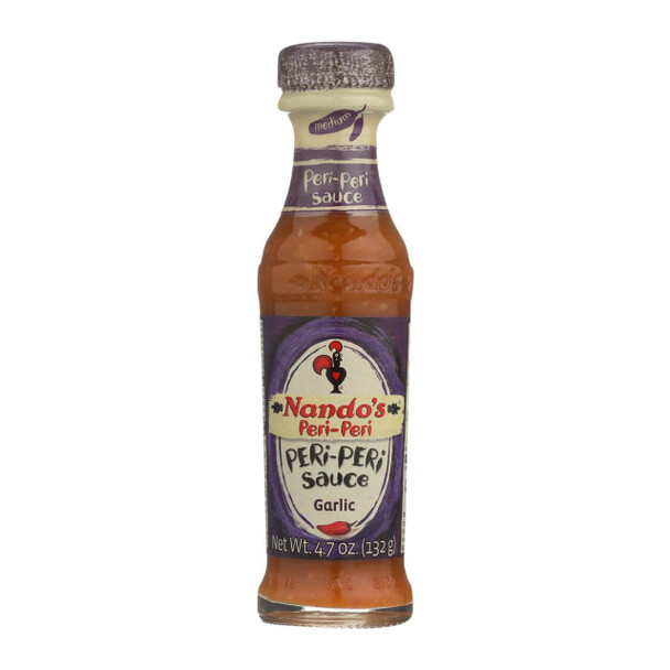 Nando's Peri Peri Sauce - Garlic - Case of 6 - 4.7 Fl oz.