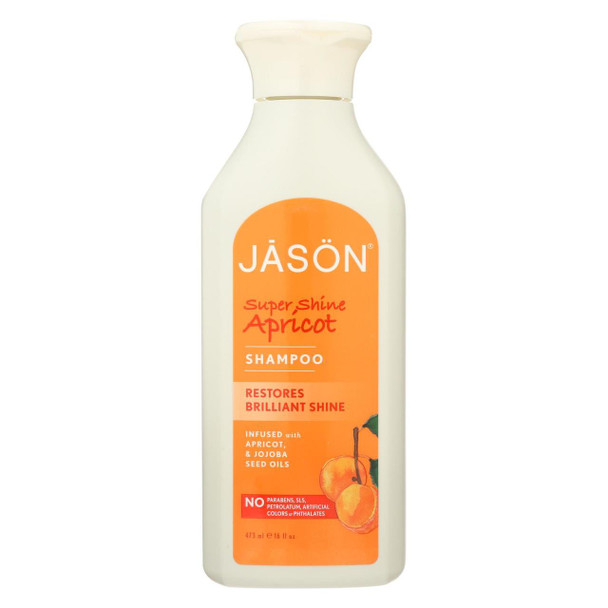 Jason Super Shine Natural Shampoo Apricot - 16 fl oz