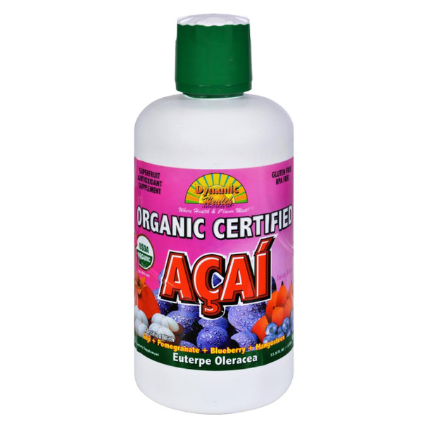 Dynamic Health Organic Certified Acai Berry Juice Blend - 33.8 fl oz