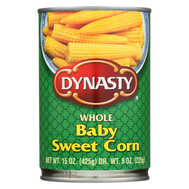 Dynasty Whole Baby Sweet Corn - 15 oz.