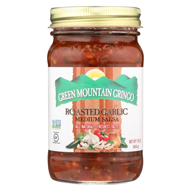 Green Mountain Gringo Salsa - Medium Roasted Garlic - 16 oz