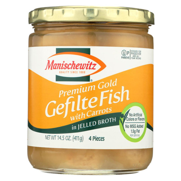 Manischewitz Jelled Premium Gold Gefilte Fish - 14.5 oz.