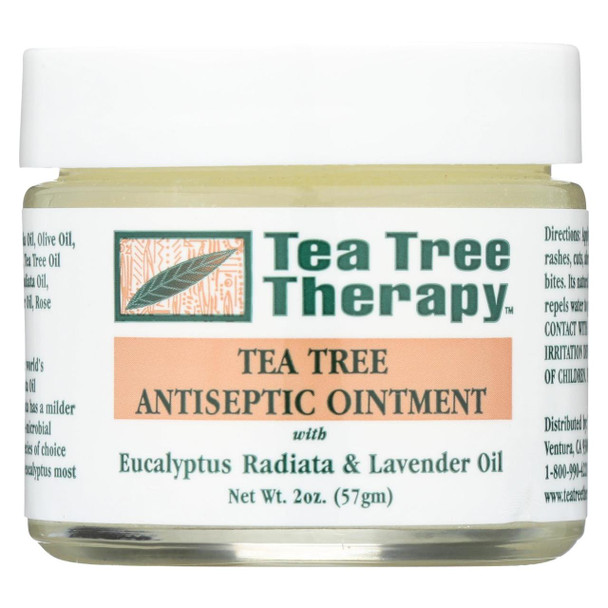 Tea Tree Therapy Antiseptic Ointment Eucalyptus Australiana and Lavender Oil - 2 oz