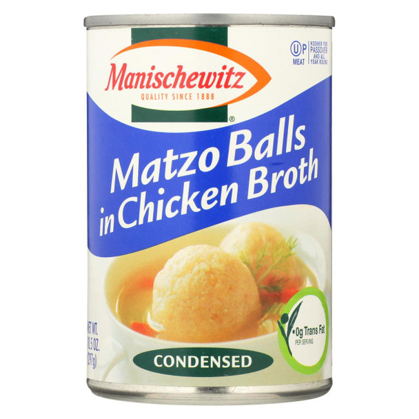 Manischewitz - Matzo Balls In Clear Chicken Broth - 10.5 oz.